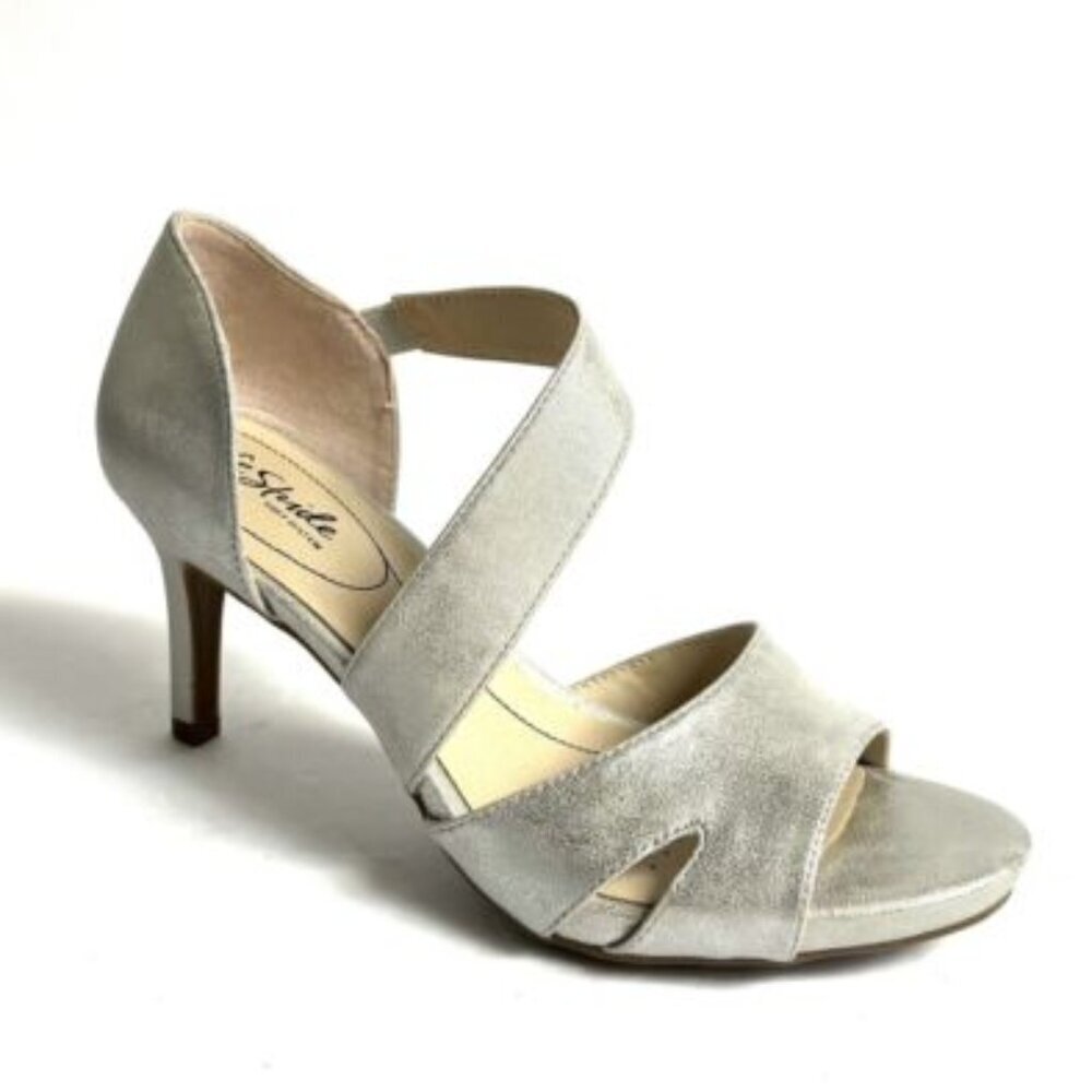 Life Stride Women’s Mega Silver Metallic High Heels Size 8.5M
